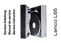 Lenco L65 - Service Manual 